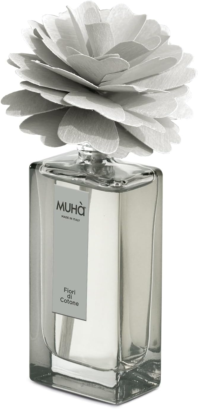 Muhà - profumatore d'ambiente peonia diffuser - fiori di cotone 50ml