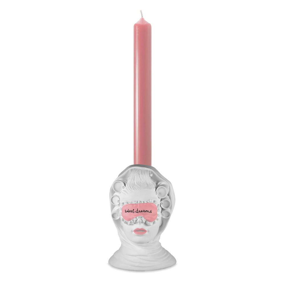 Baci Milano - Portacandela con candela in poliresina Sagrada Familia Sognatrice 12cm