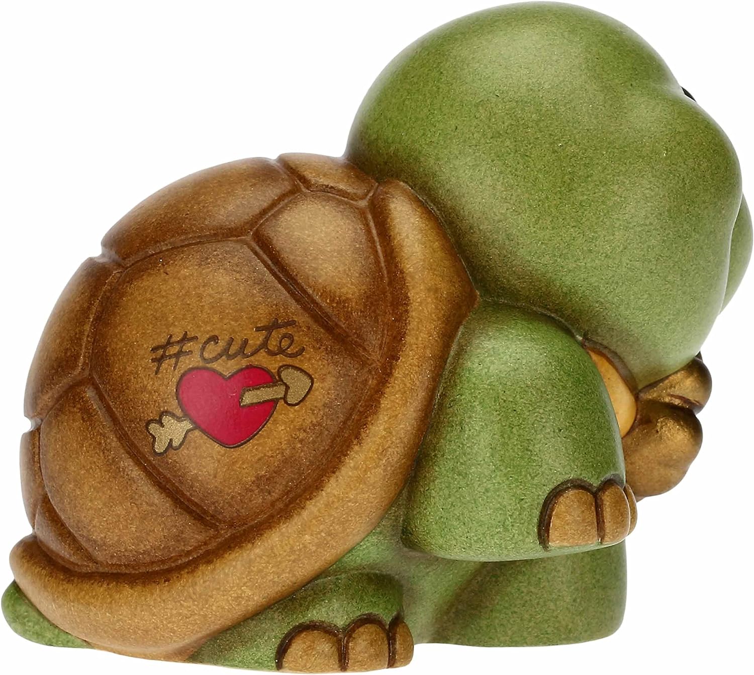 Thun - mini animale tartaruga in ceramica dipinto a mano 5,2 x 4,2 x 5,5 cm