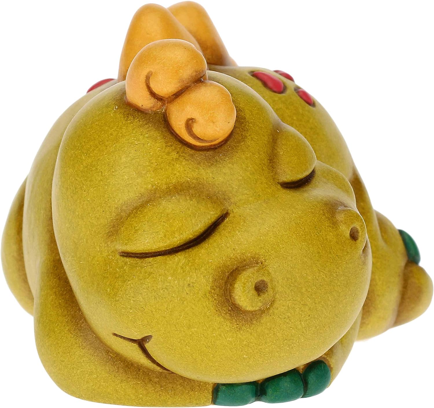 Thun -  dinosauretto dormiglione in ceramica 8,5x6,8x5,8 h cm