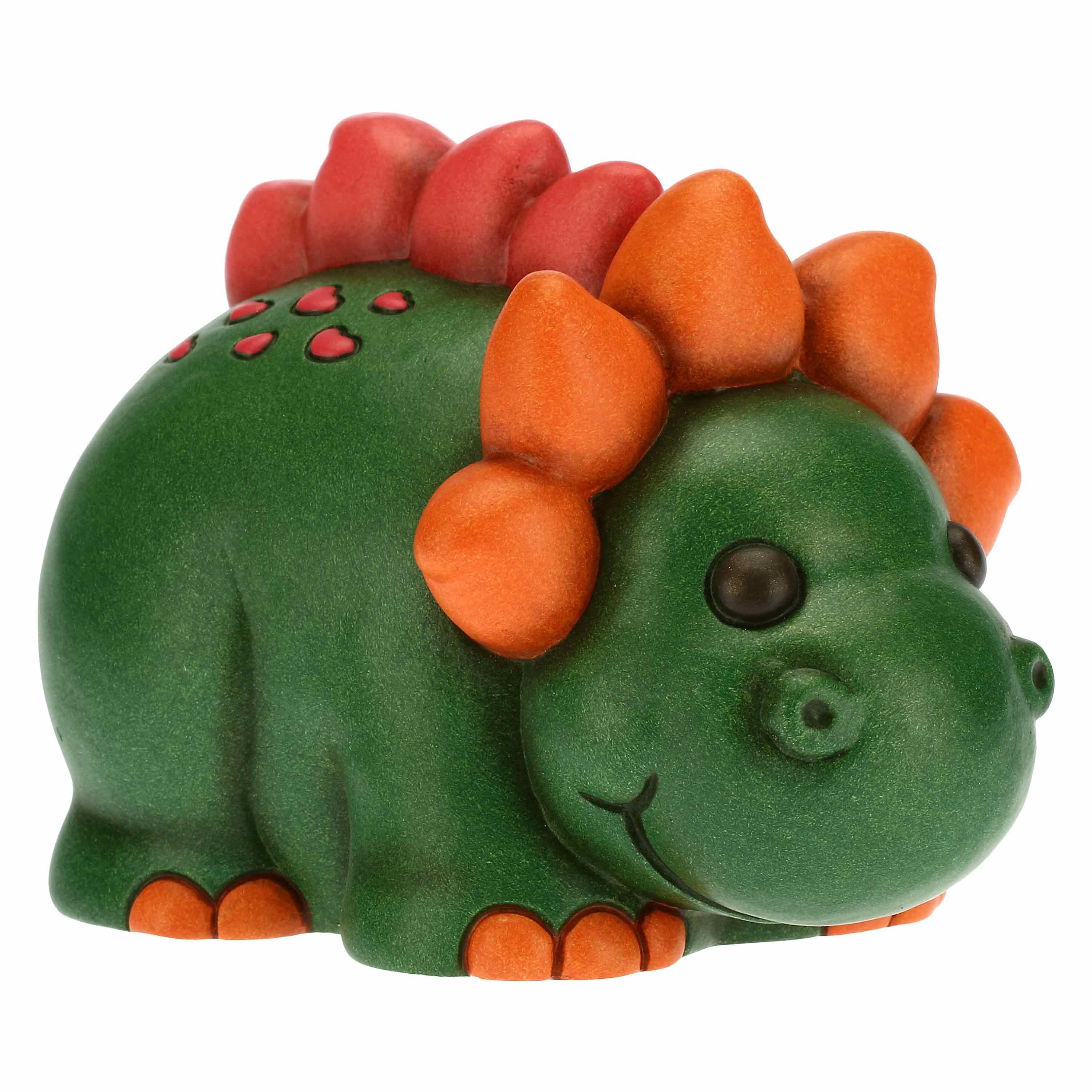 Thun - Dinosauretto sorridente piccolo in ceramica 11,8x8,2x8 cm h