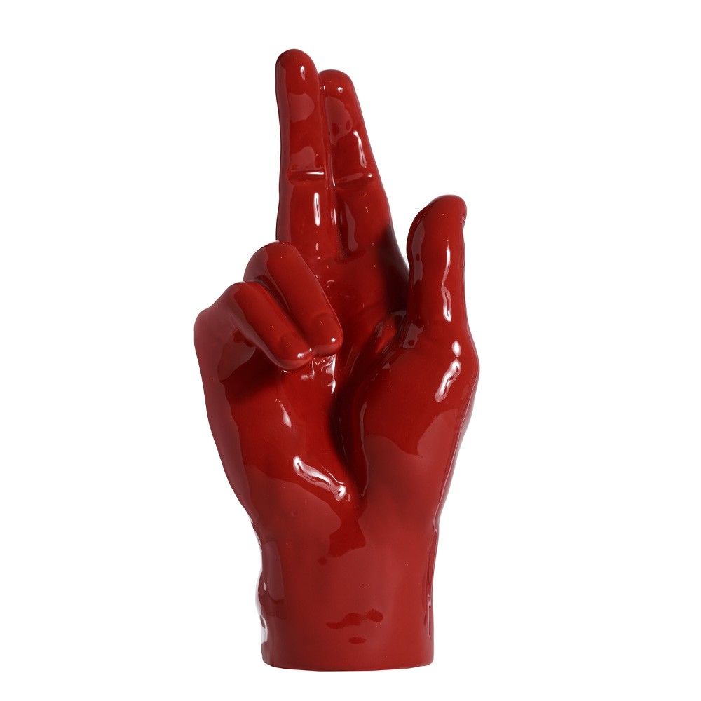 Macrì - Scultura dita incrociate Benedizione 18cm