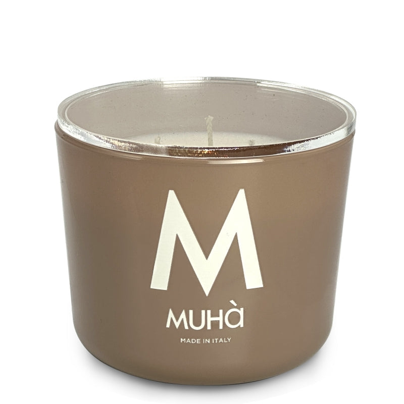 Muhà - candela Profumata in Vetro - Vaniglia e Liquirizia 500g