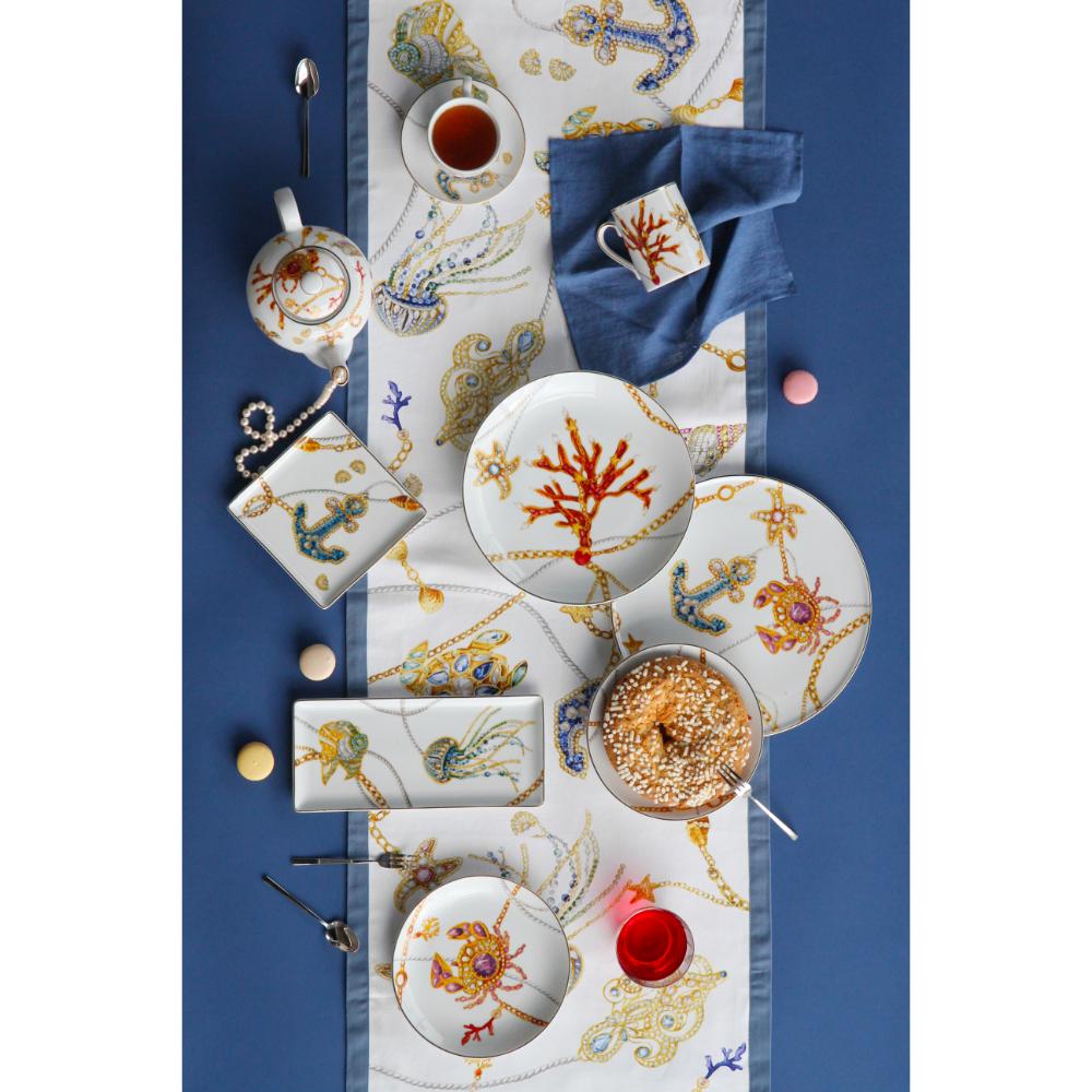 Baci Milano - Vassoio Gourmet Portofino in Porcellana 28.5x12.5 cm
