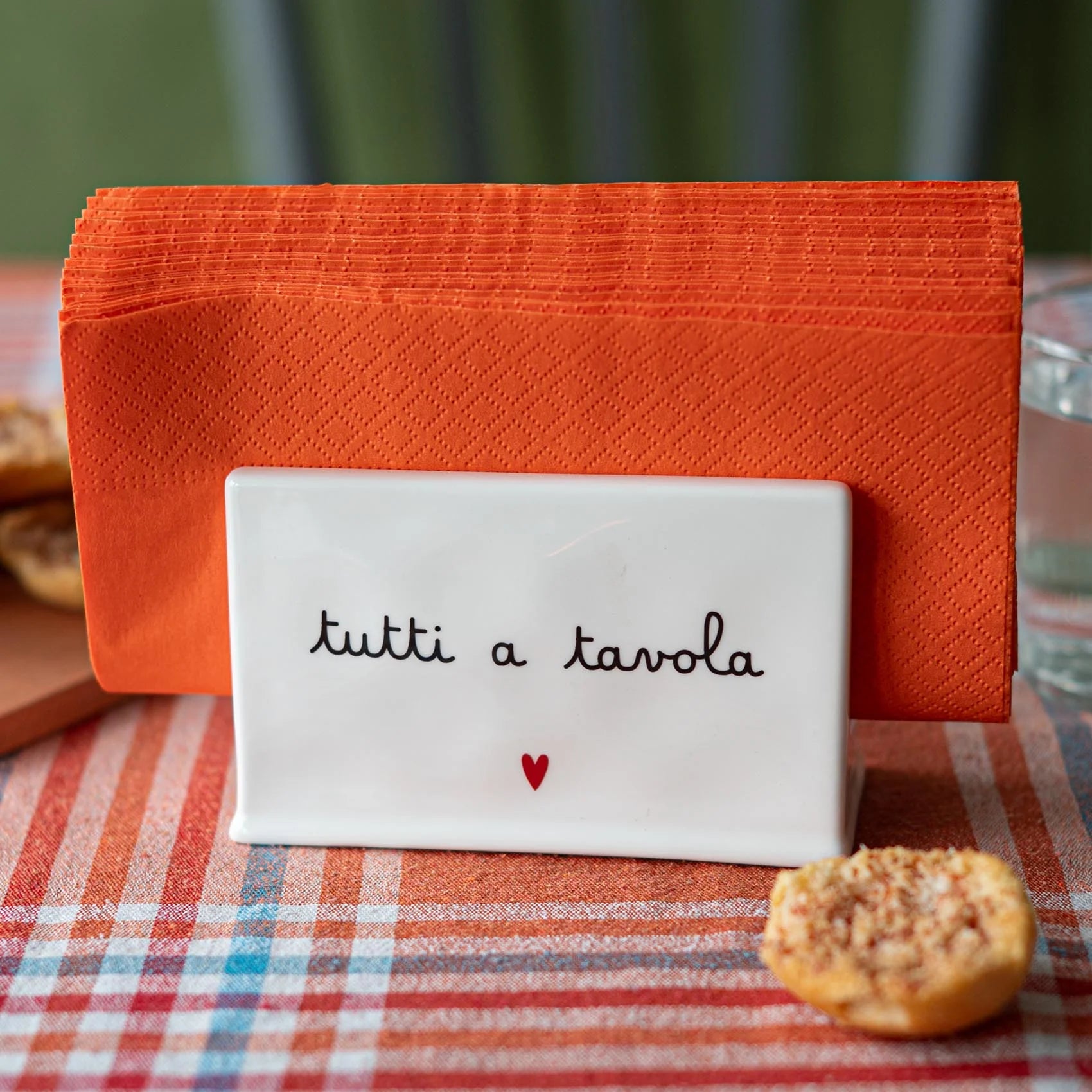 Simple day -  Portatovaglioli in gres Tutti a tavola 12.8x13.2x8.2 cm