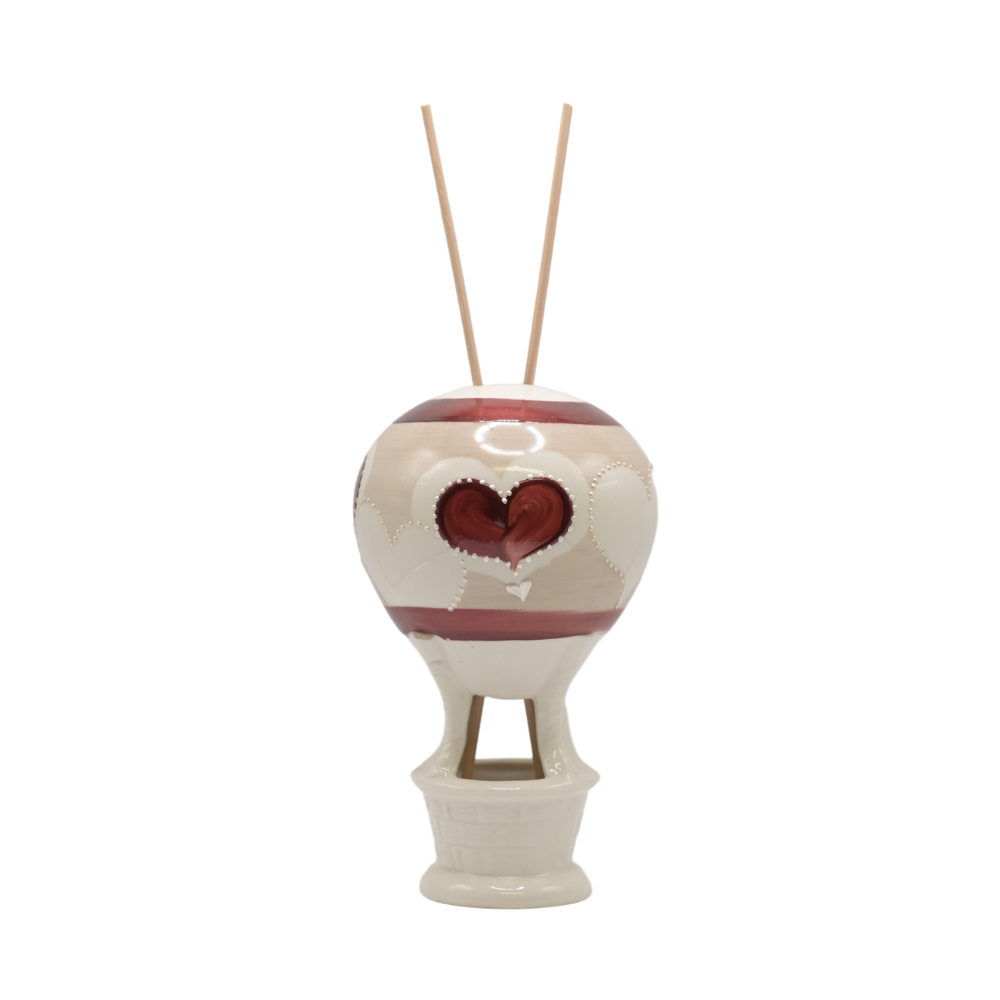 Sharon Italia - profumatore per ambiente mongolfiera cuore 15cm