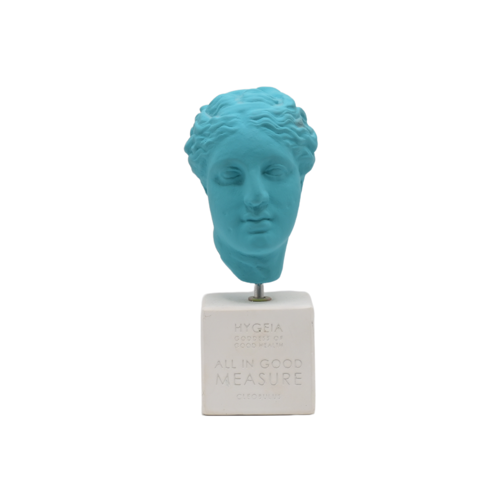 Sophia - Testa di Igea Azzurra Scultura fatta a mano