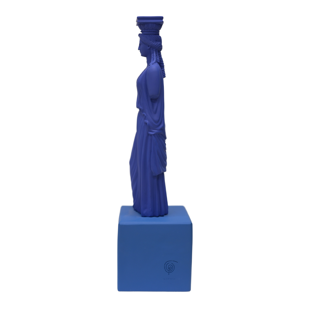 Sophia - Cariatide blu Scultura fatta a mano