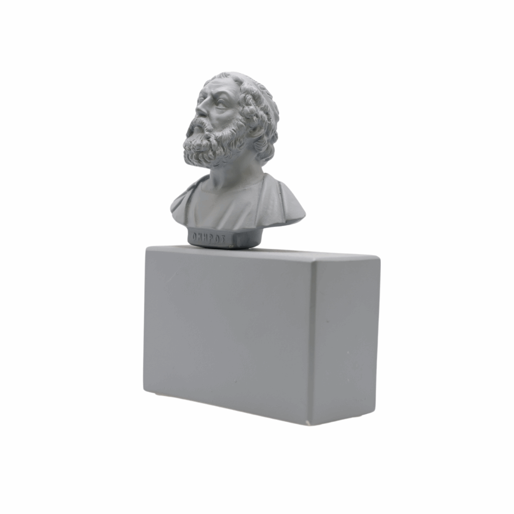 Omero su base - grigio