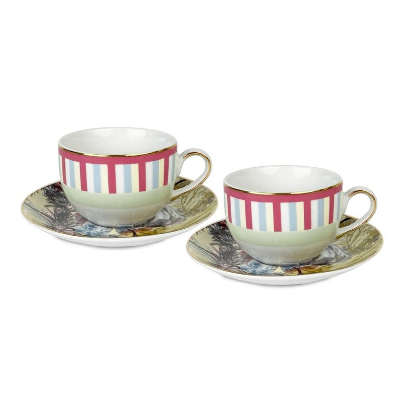 Baci Milano - Set 2 Tazze da Tè con Piattini