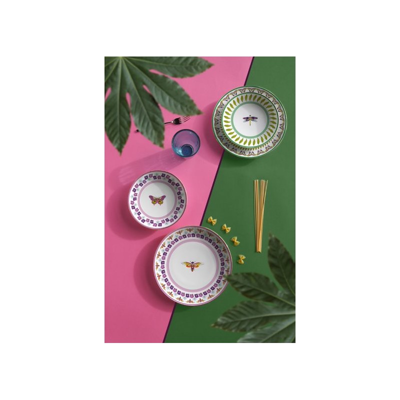 Baci Milano - set 6 piatti piani linea amazzonia 27 cm