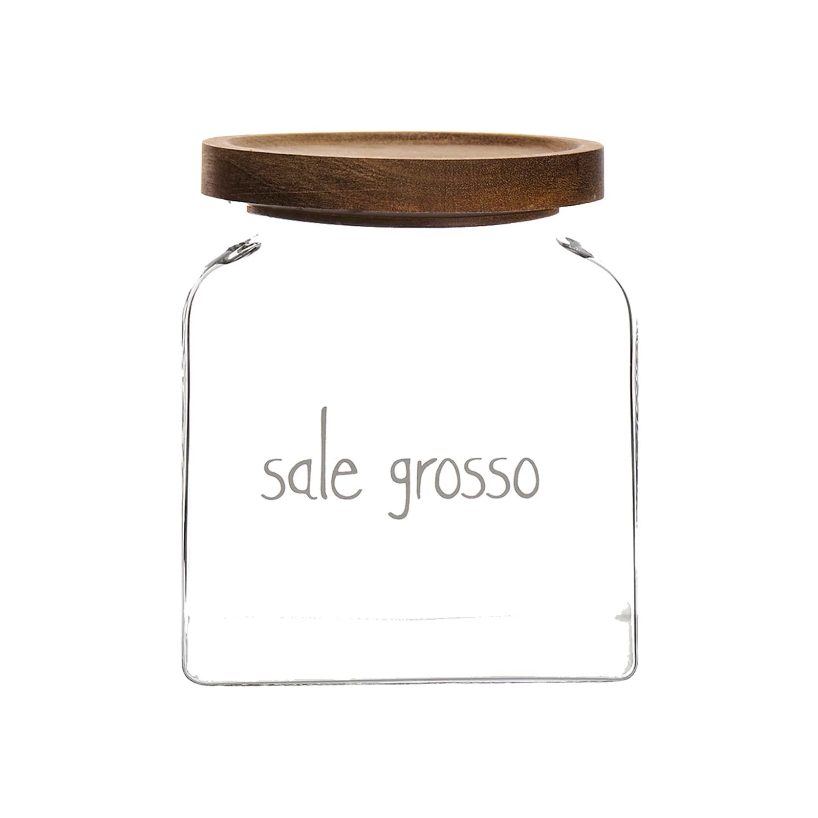 Simple day -  Barattolo in vetro sale grosso 12x12x14 cm