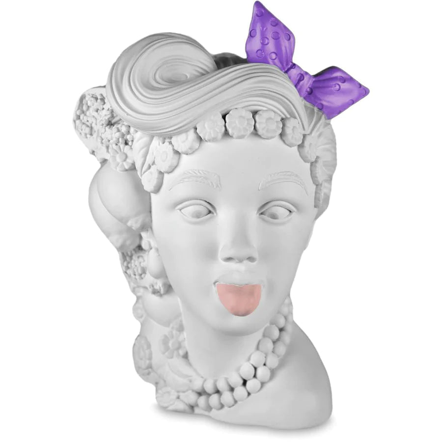 Baci Milano - Scultura Cameo Decorativo L'irriverente Bianco collezione Sagrada Familia 14cm