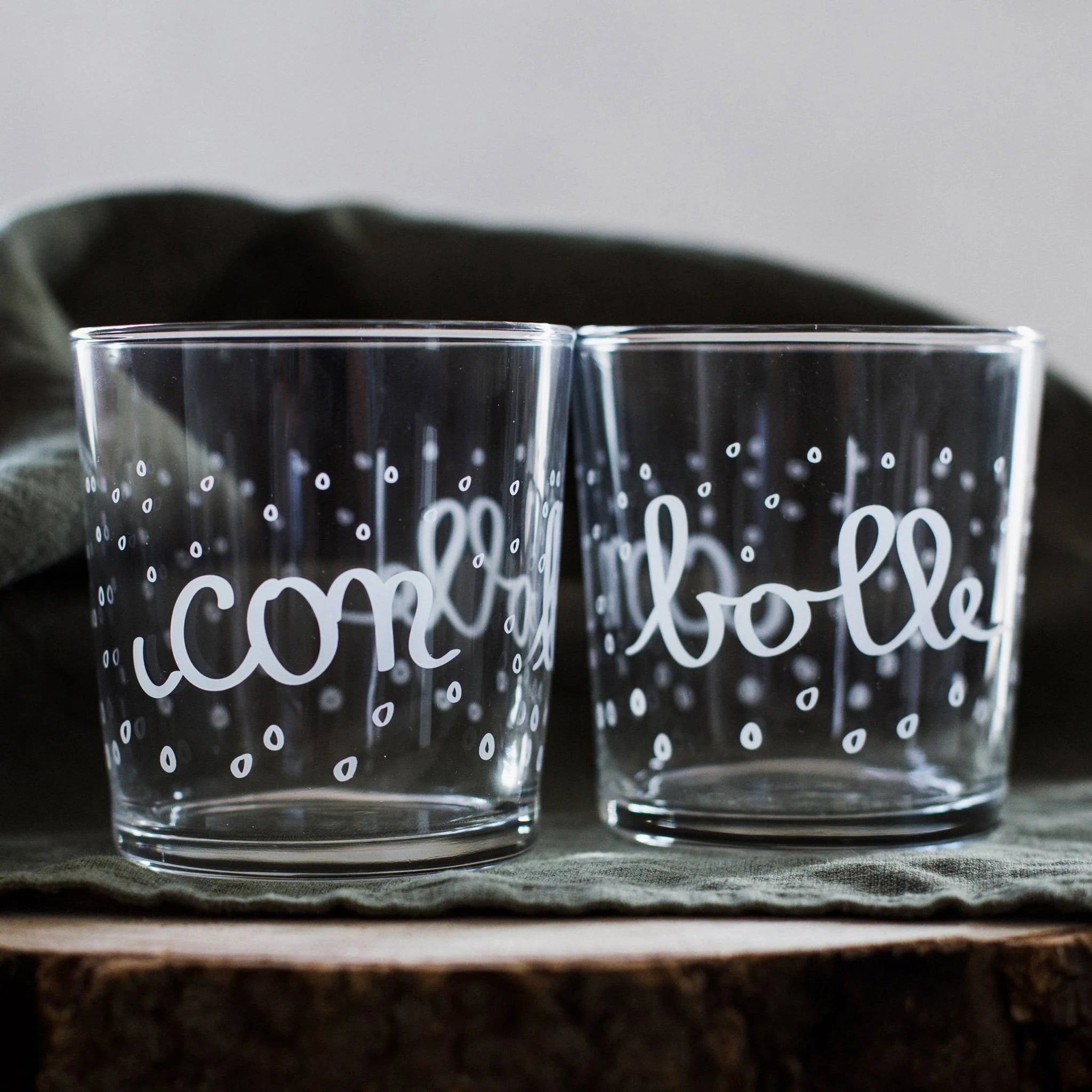 Simple day -  set 6 bicchieri acqua decoro Con Bolle 35,5 cl