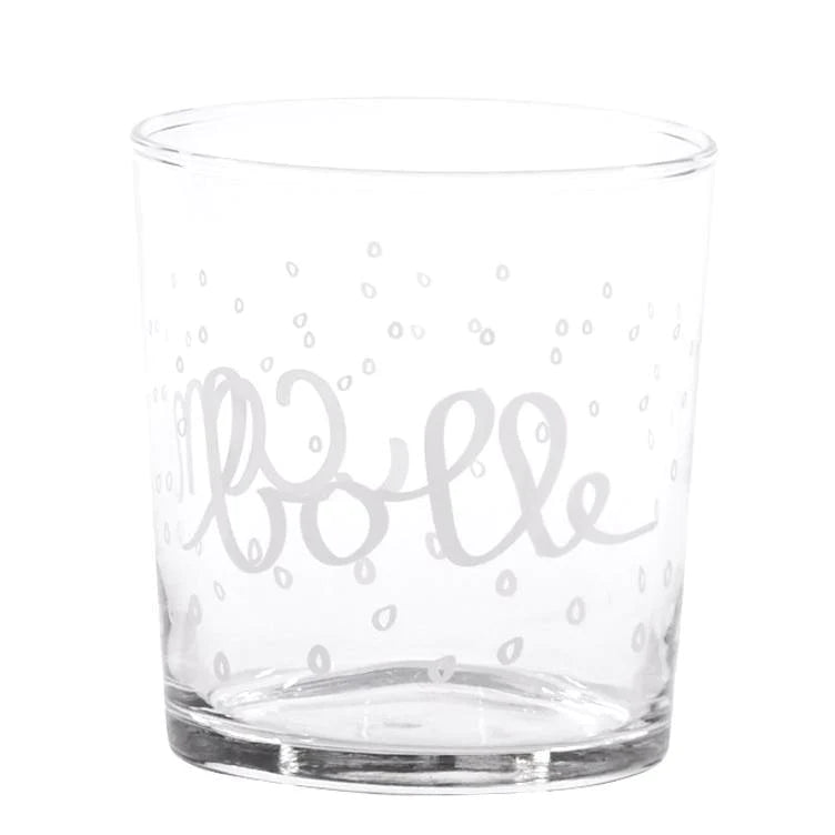 Simple day -  set 6 bicchieri acqua decoro Con Bolle 35,5 cl