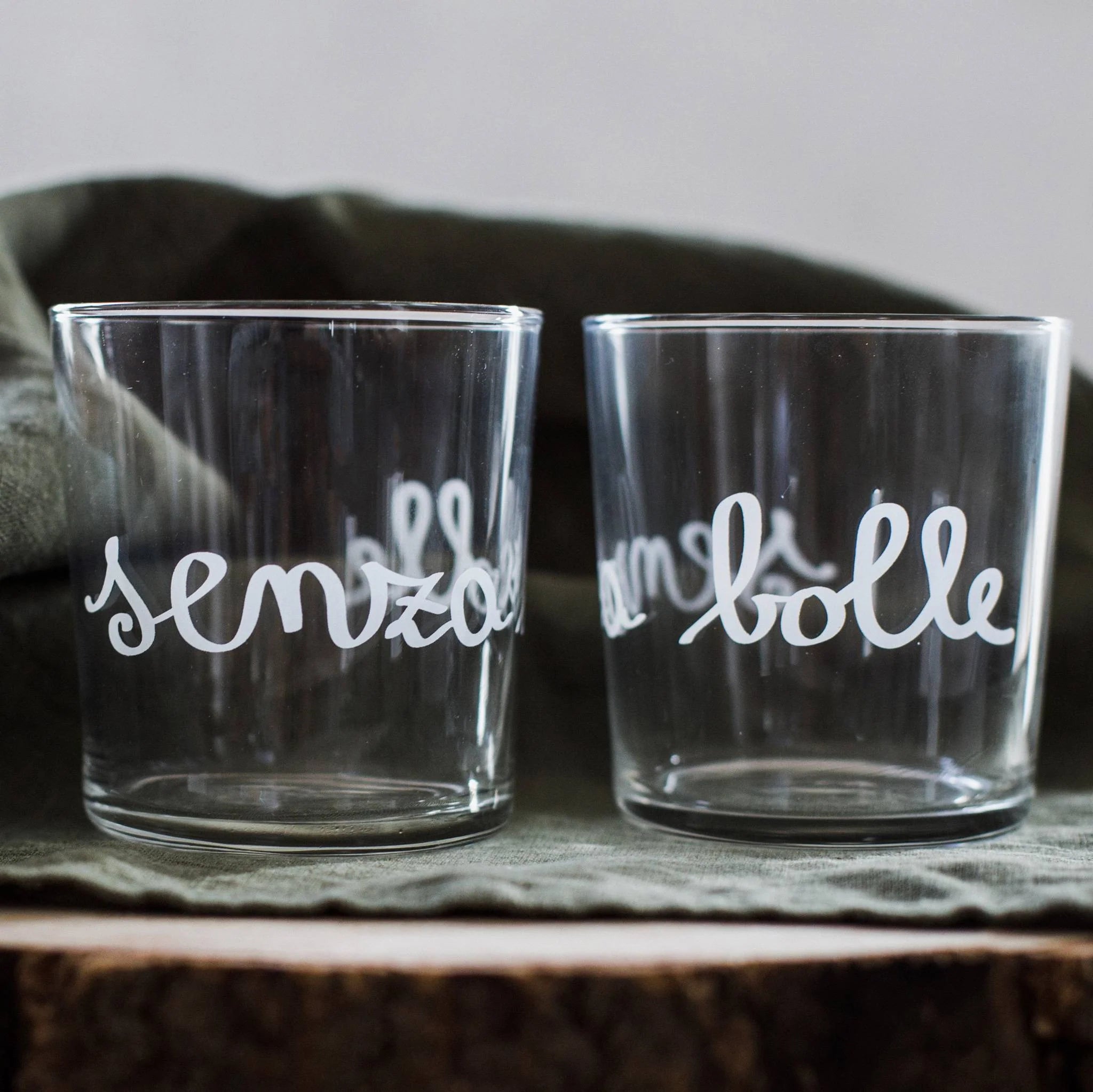 Simple day - set 6 bicchieri acqua decoro Senza bolle 33,5 cl