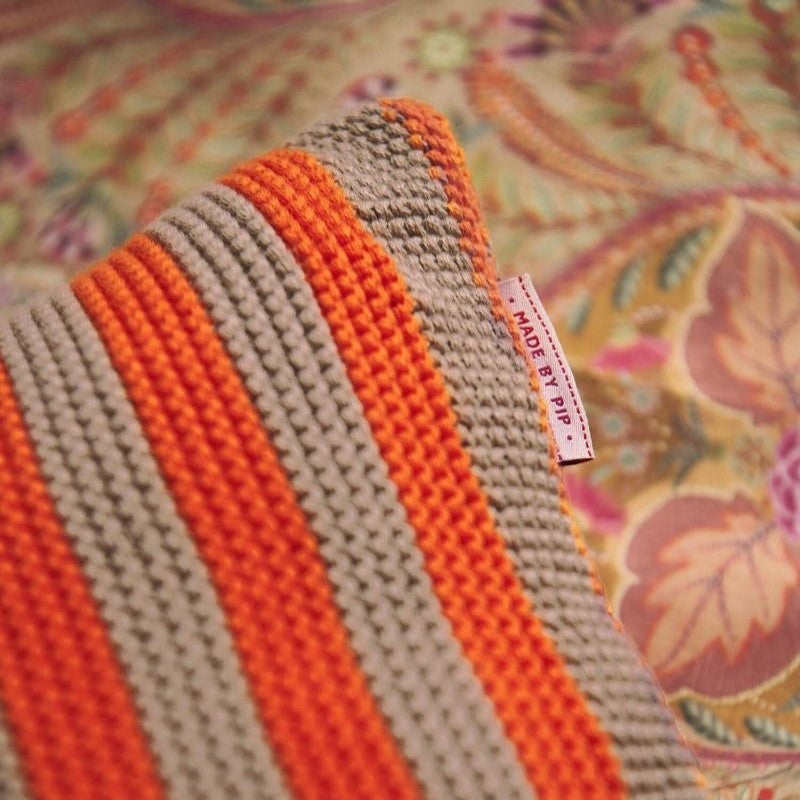 Pip Studio - cuscino a maglia grossa arancione collezione Bonsoir 40cmX60cm