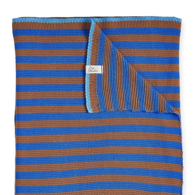 Pip Studio - plaid a maglia grossa blu collezione Bonsoir 130x170cm