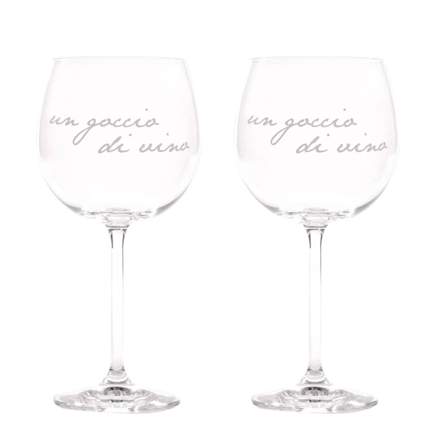 Simple day - set due calici di vino - un goccio di vino 57 cl