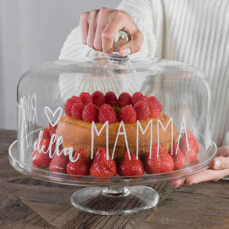 Simple day -  campana in vetro decoro Ricetta della Mamma diam. 28,5cm