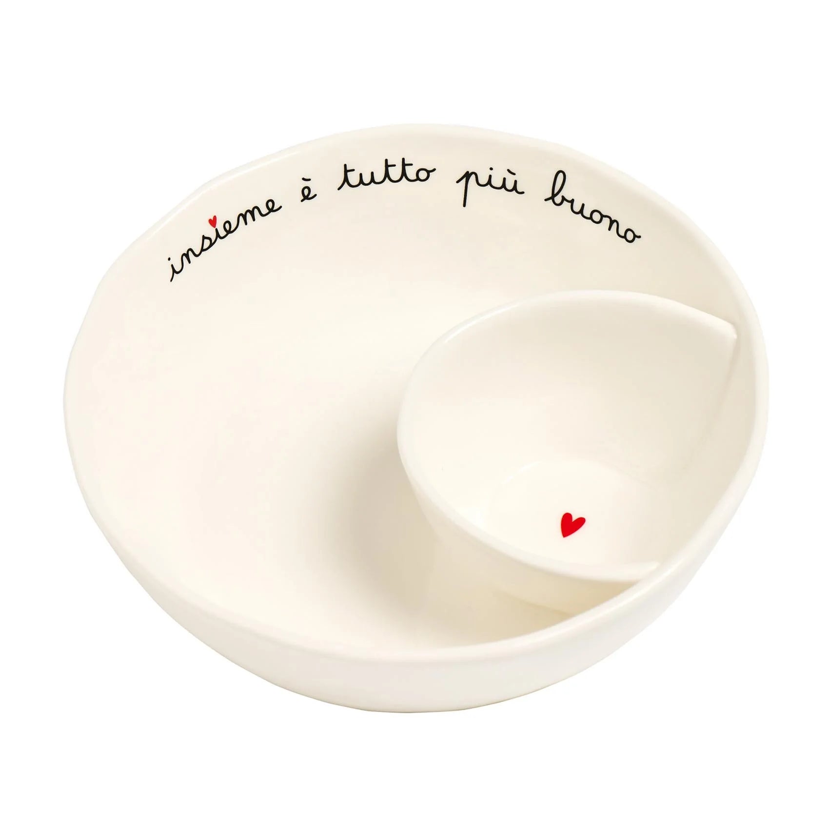 Simple day - coppa aperitivo in gres decoro insieme è tutto più buono D20 x h6cm