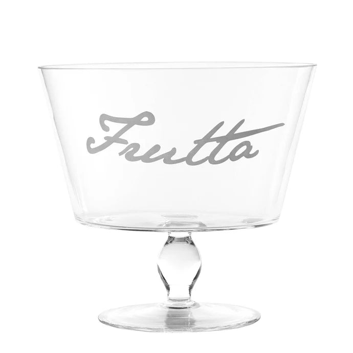 Simple day -  Alzata Porta frutta in vetro decoro Frutta dia.26.5cm X H24cm