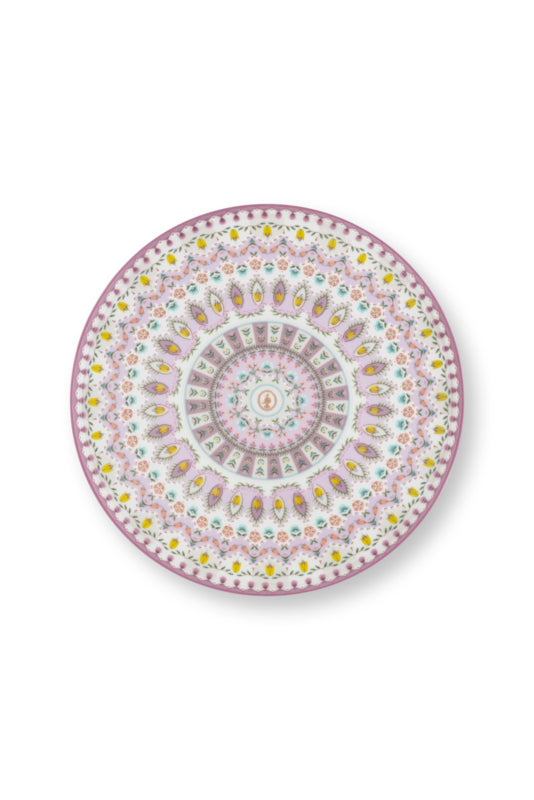 Pip Studio - mini vassoio per torta in porcellana Lily & Lotus Moon Delight Multi 21 cm