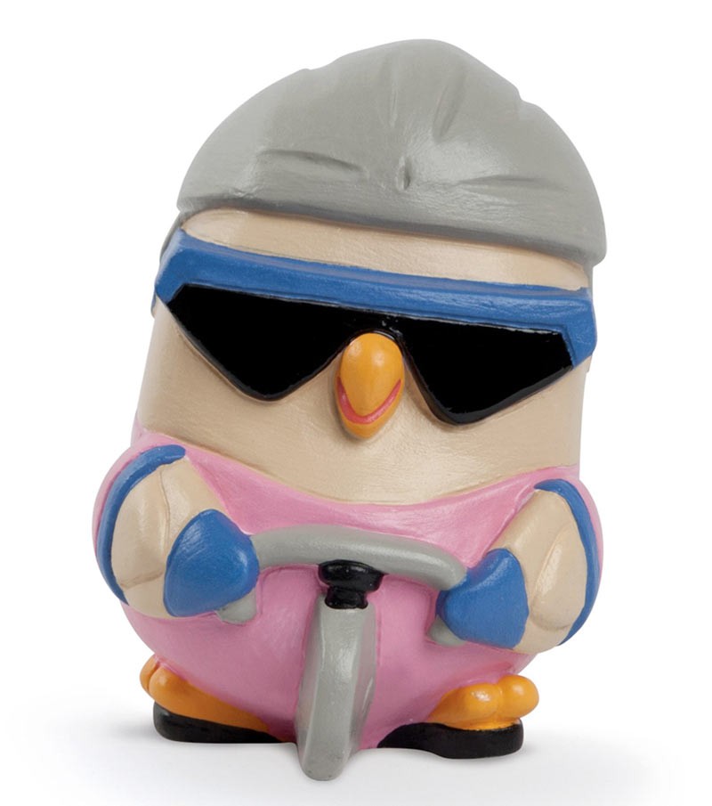 Egan - Goofi Ciclismo statuetta gufo in ceramica 6.5x8.5cm