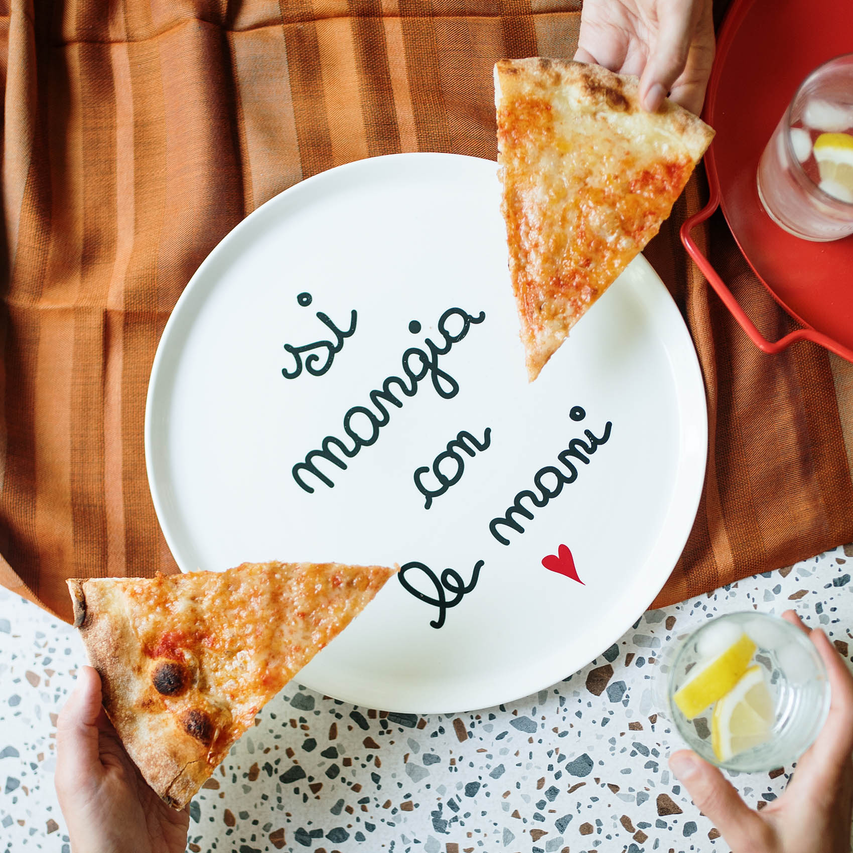 Simple day -  Piatto pizza Si Mangia Con Le Mani 31,5 cm