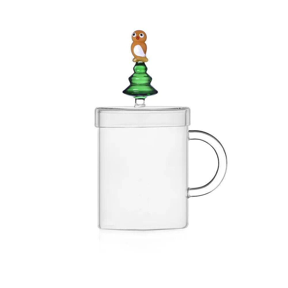 Ichendorf - mug in vetro Wish Tree & Surprised Owl Woodland Tales
