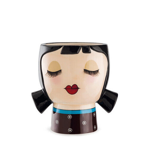 Egan - Vaso porta piante Le Pupazze Amelie Marrone 18x18cm