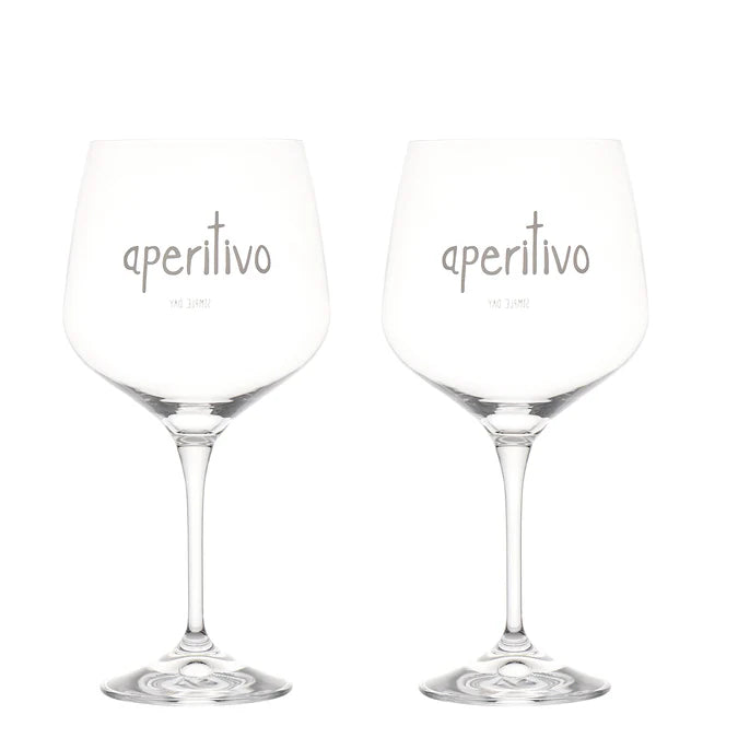 Simple day - Set 2 calici in vetro cocktail Aperitivo 82cl