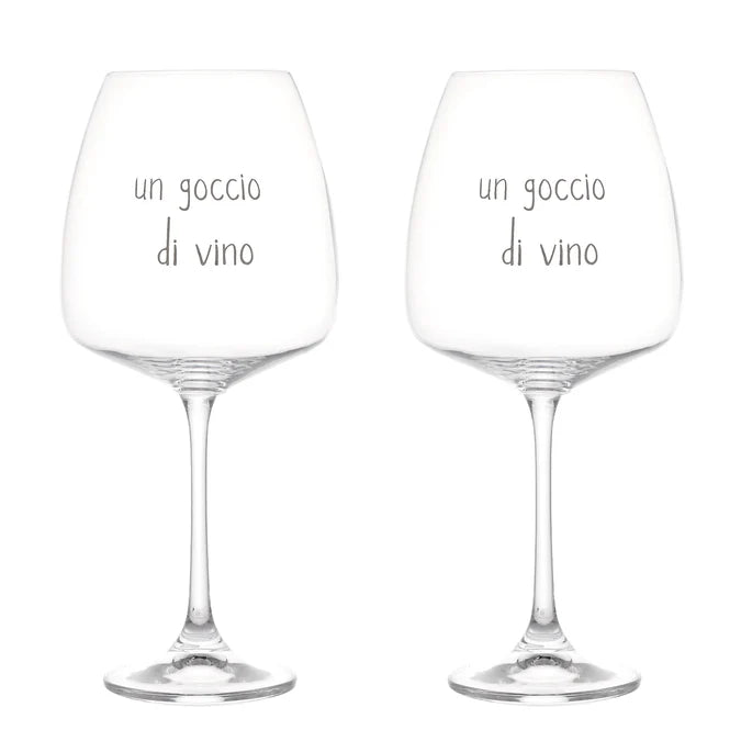 Simple day - set due calici Un goccio di vino 77cl