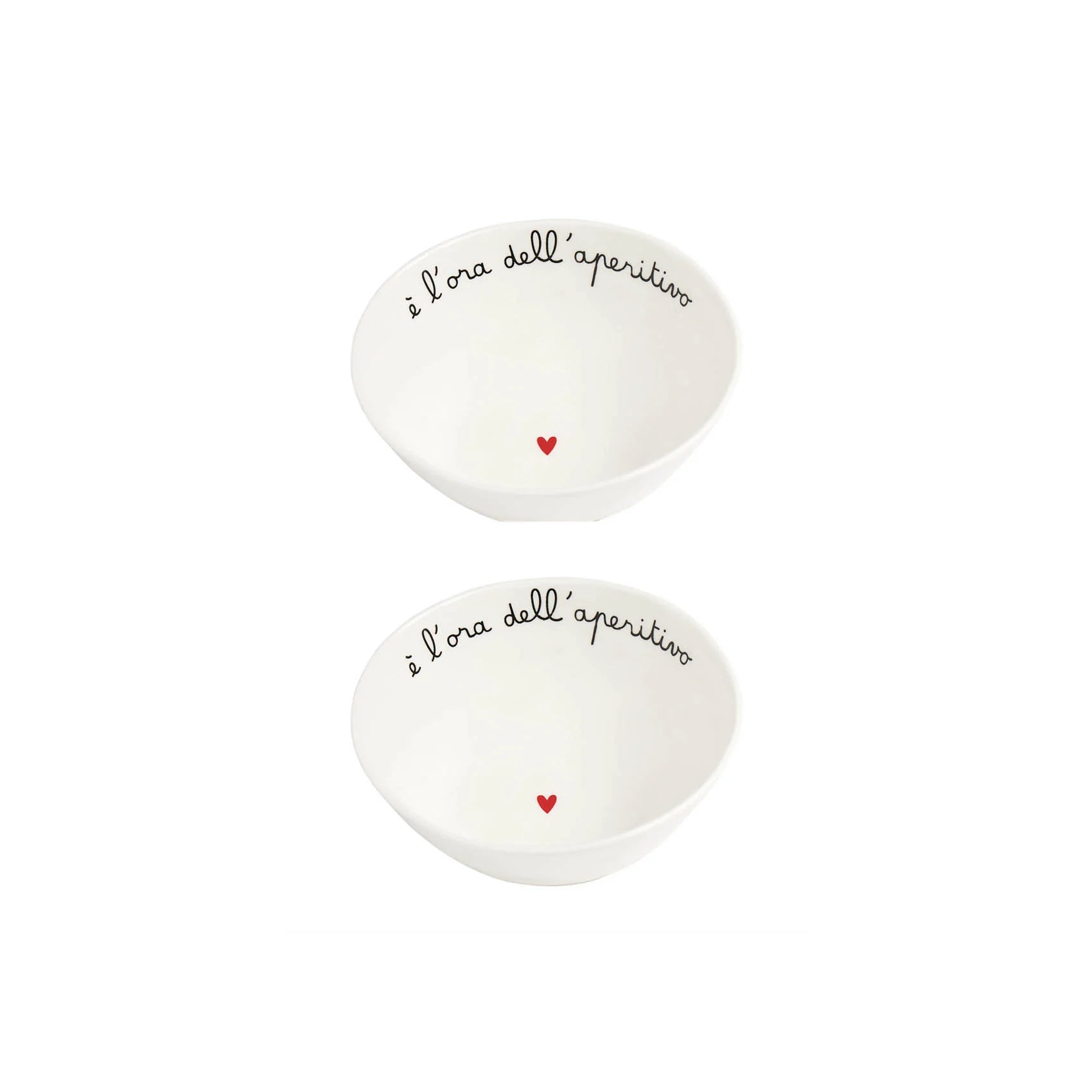 Simple day -  Set 2 Coppette  in gres E' l'ora dell'aperitivo Ø 12.5cmx h6.3cm