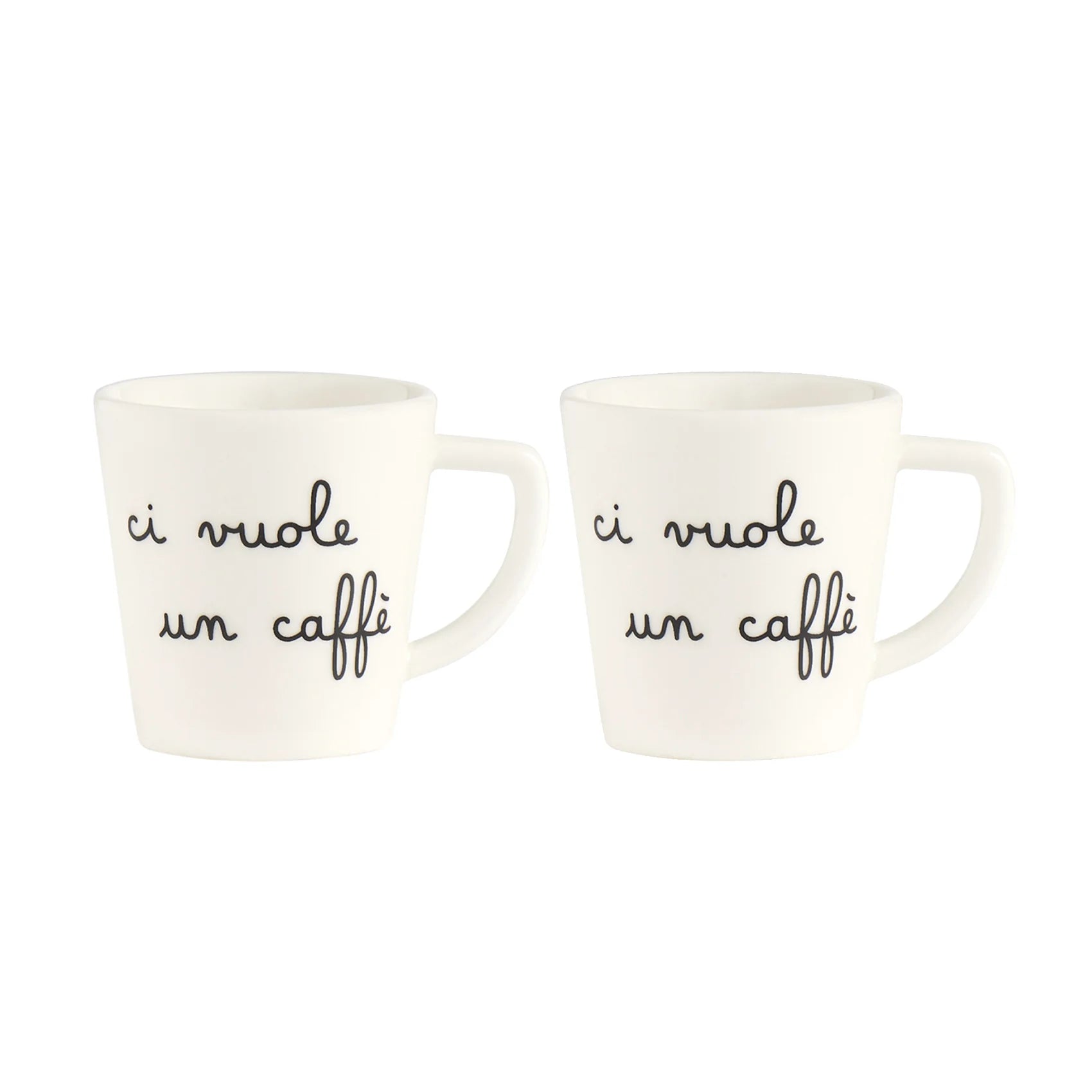 Simple day - set due tazze espresso Ci vuole un caffè in vetro