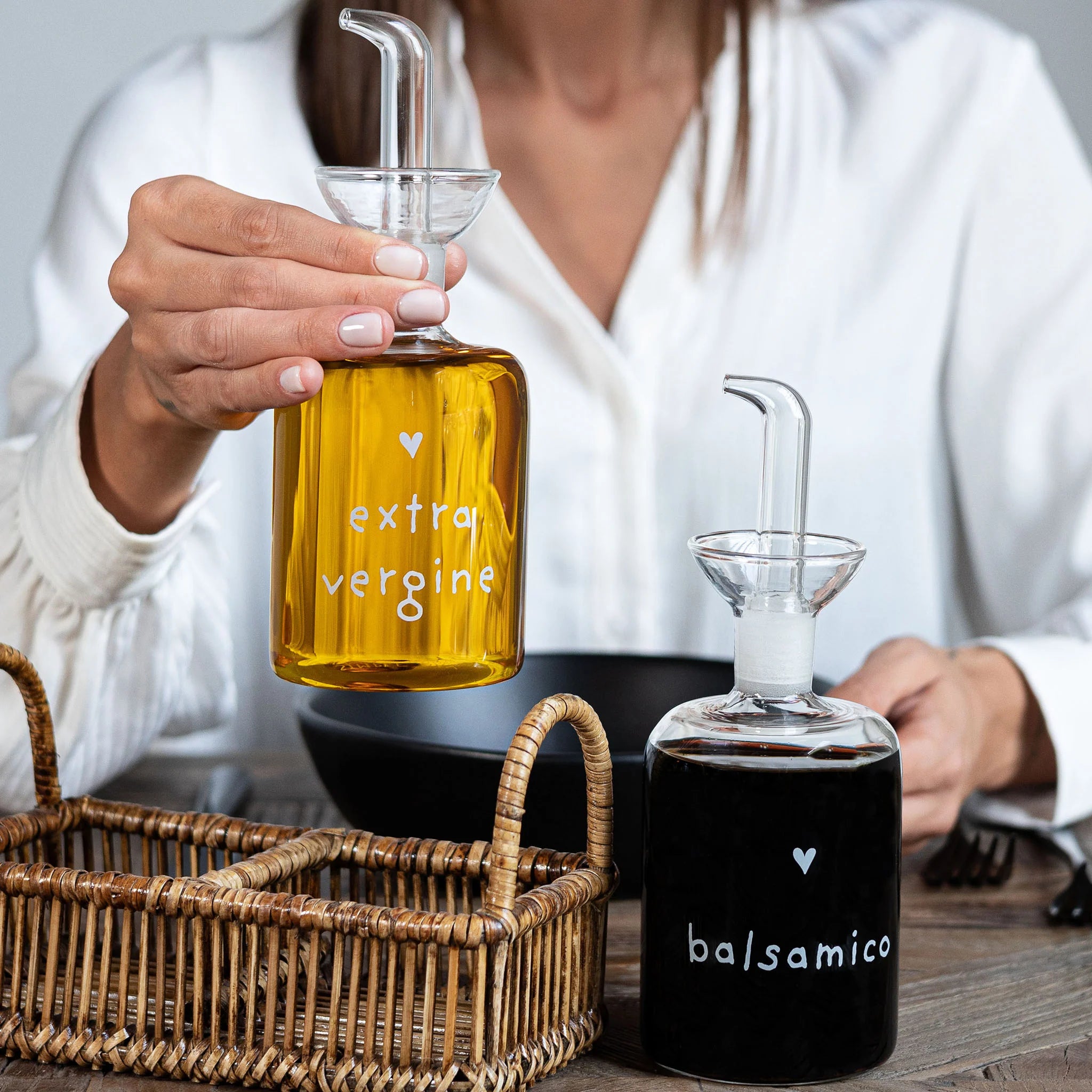 Simple day - set due bottiglie Extravergine - Balsamico 2x250ml