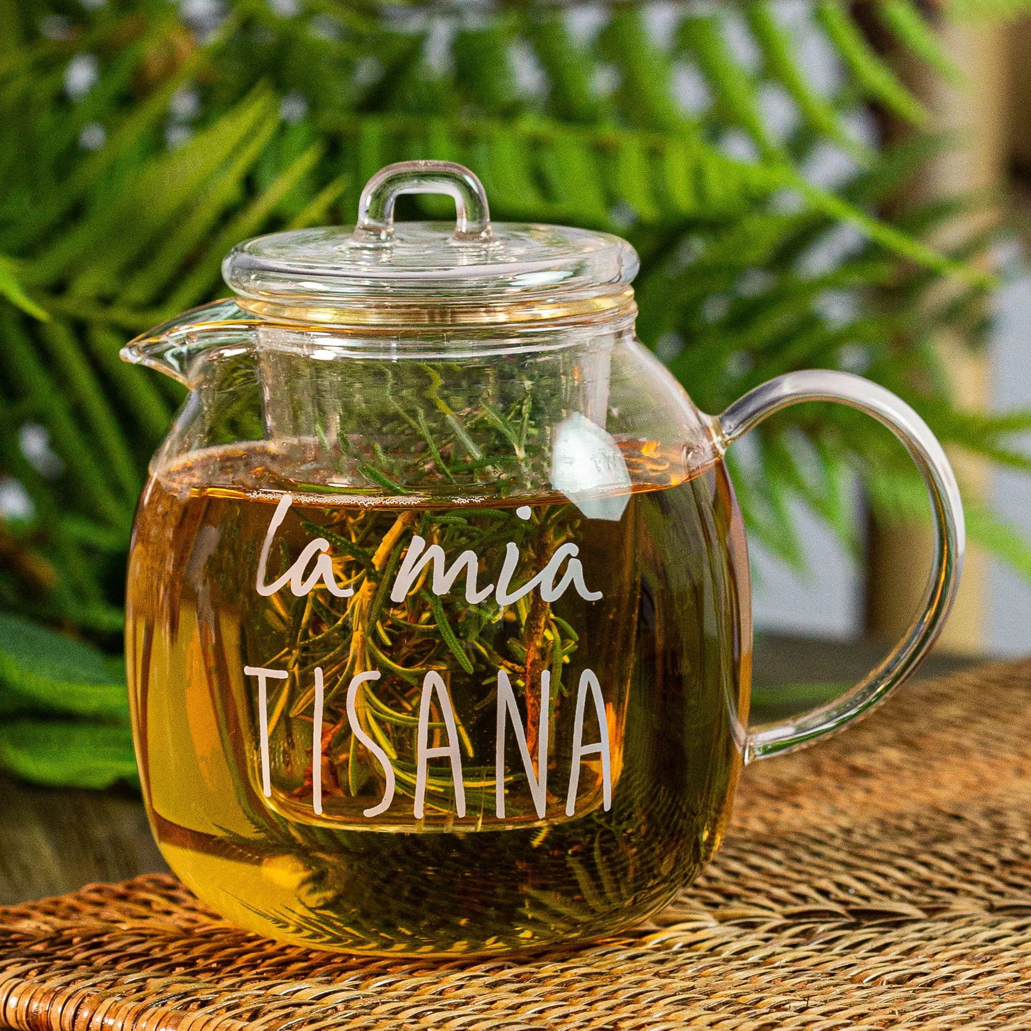 Simple day - teiera in vetro decoro La Mia Tisana 600 ml